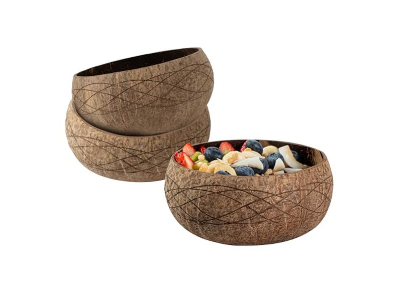 Ciotola di Legno da 12 Pollici Ciotole di Acacia Plastica Pasticceria Rattan Prodotti in Legno di Mango