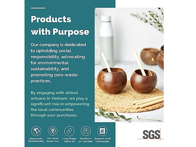 Ciotola per Colazione di Cocco Legno 20Cm Guscio con Coperchio Gusci Organici Ciotole per Antipasti