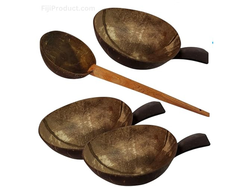 Ciotola di Cocco Artigianale in Guscio di Cocco Lucido