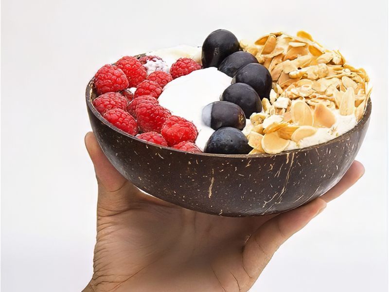 Vassoio per Antipasti in Cocco Intagliato