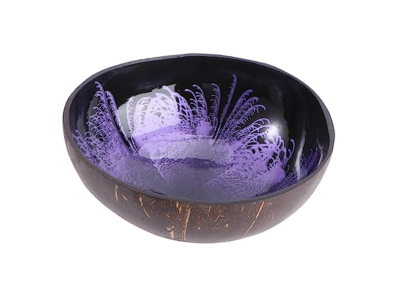 Ciotola di Cocco Non Elaborata per Conservazione Chiavi Set di Ciotole Fatte a Mano Grande Dimensione Cruda