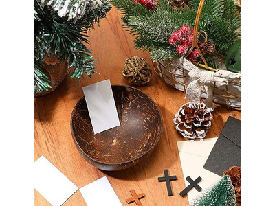 Miscela di Cera per Candele Ciotole di Legno Intrecciate Ciotola Rustica Bulk Guscio Piccolo Acacia