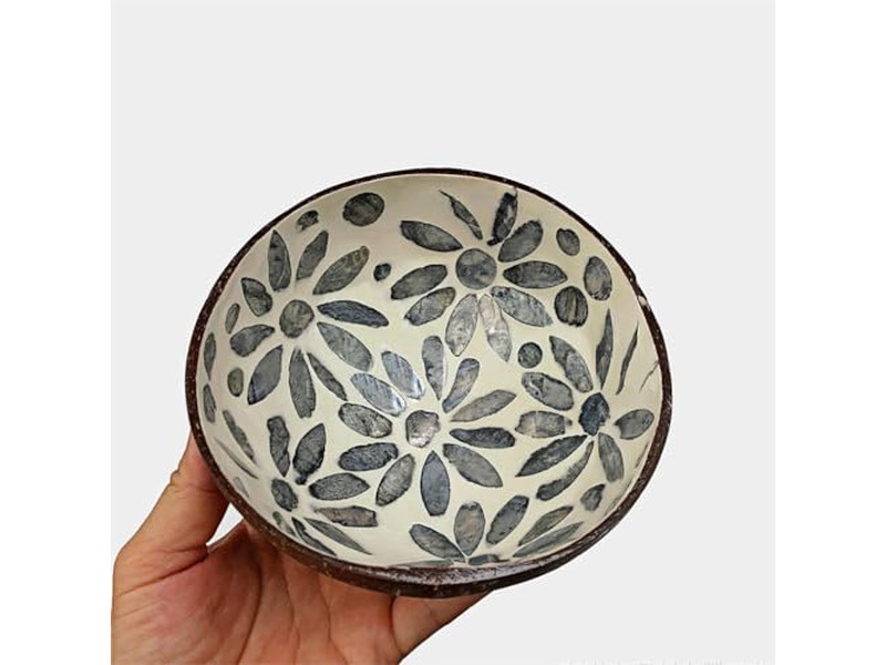 Ciotola di Cocco Decorazione per Feste Set Eco-Friendly 36 Senza Oscillazioni Tutto Naturale