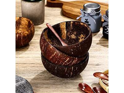 Ciotola di Cocco Stampa Economica Grandi Scatole Bianche Logo Husk Ciotole Stile