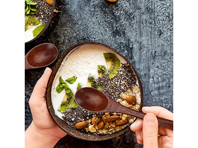 Ciotola di Cocco Stampa Economica Grandi Scatole Bianche Logo Husk Ciotole Stile