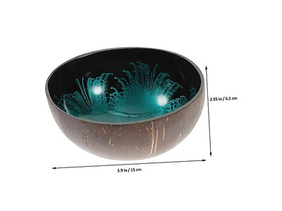 Ciotole di Cocco per Acai Shell Sala Contenitore Chiave Mini Set