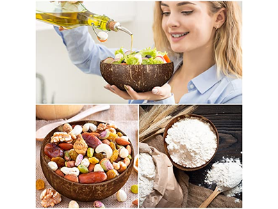 Set di Cocco Ciotola di Bambù Tazza d'Arte di Cocco Candele di Soia Barattoli per Candele Scaldino Pasquale