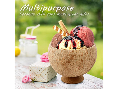 Prodotti di Cocco Snack Ciotole Cucchiaio Vietnam Grande Ciotola con Logo Personale