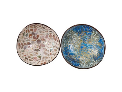 Ciotola di Resina con Guscio di Legno Personalizzata Decorativa