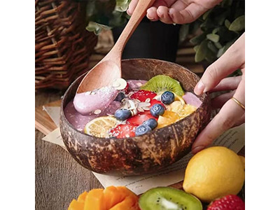 Ciotola di Candela a Forma Rotonda Guscio di Lavanda Decorativa Ciotole di Legno