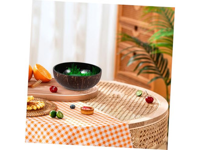 Ciotola Naturale della Thailandia Set di Insalata in Acacia Ciotole Colorate di Cocco Sicure per Alimenti