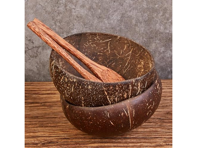 Set Decorativo di Frutta in Legno di Ciotola di Vimini Naturale Superficiale per Insalata